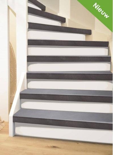 PVC Traprenovatie Easy Stairs Traptrede 60 Basalt - 100 x 62 cm (voor 2 treden)
