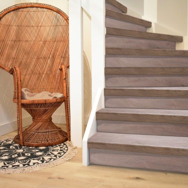 PVC Traprenovatie Easy Stairs Stootbord 52 River Oak Dark - 150,5 x 23,5 cm