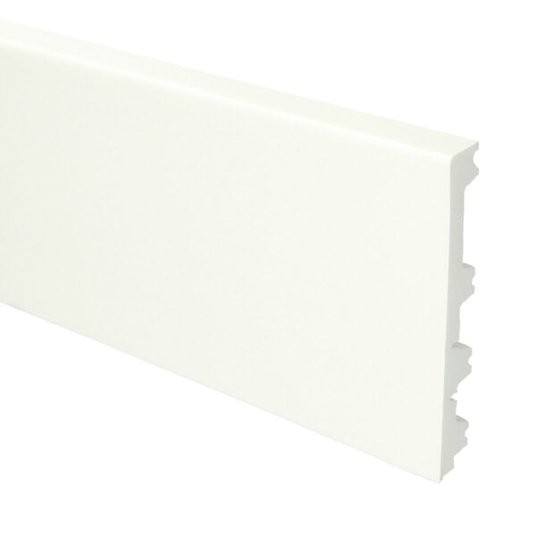 Flexibele Moderne Plint 120/90/70x12 Wit 16044